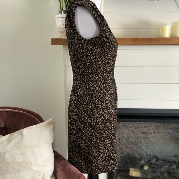 CALVIN KLEIN leopard print sheath dress 6 - Picture 3 of 13